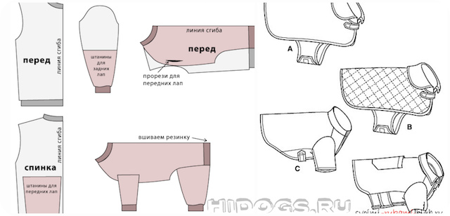 Одежда для животных выкройки и схемы для начинающих